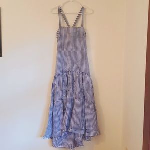 Banana Republic High Low Striped Dress